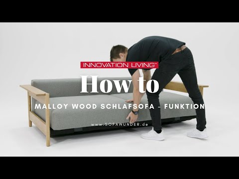 HOW TO: Schlafsofa MALLOY WOOD von Innovation® - Bettfunktion erklärt! | Sofawunder.de