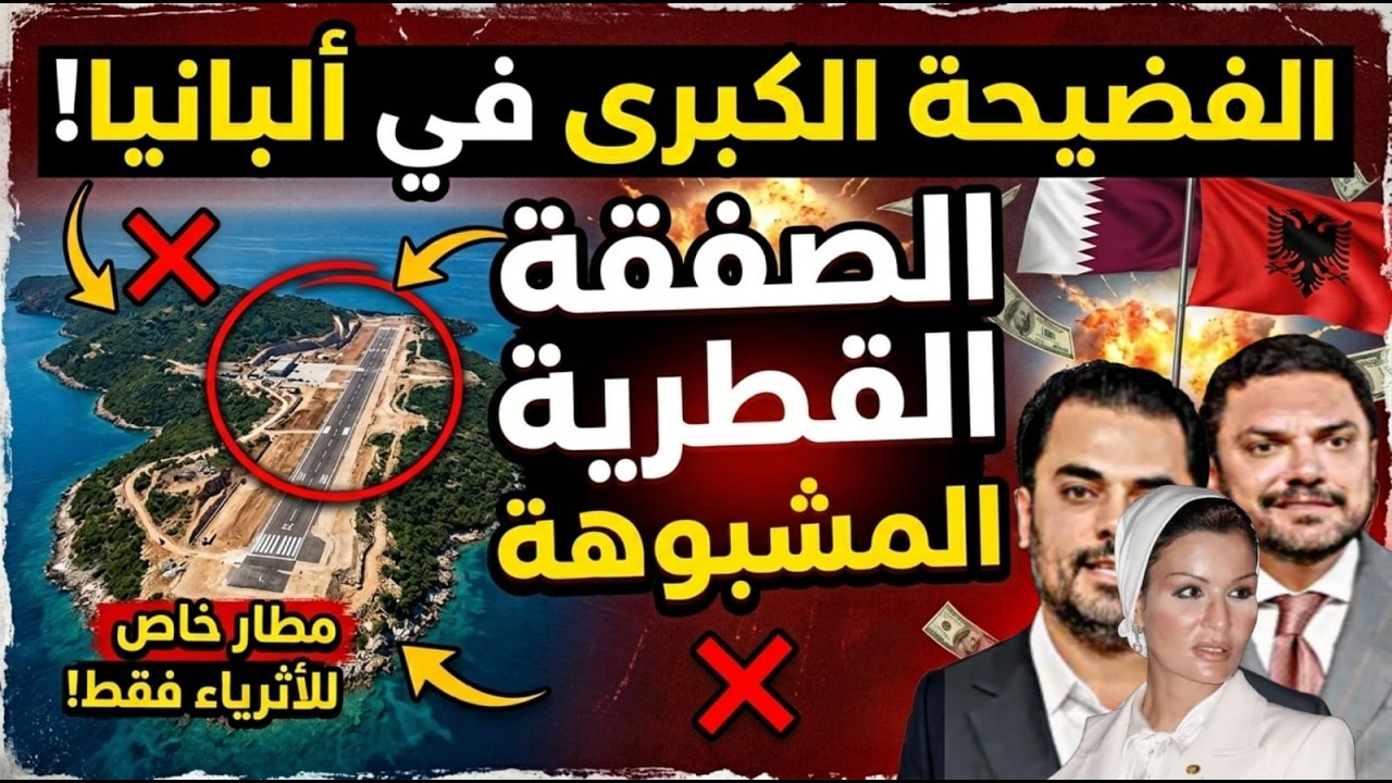 الصفقة القطرية المشبوهة: كيف اشترت الدوحة جزيرة ومطاراً سرياً في ألبانيا؟