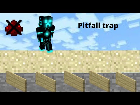 EPIC! Ultimate Minecraft Pitfall Trap (No redstone)