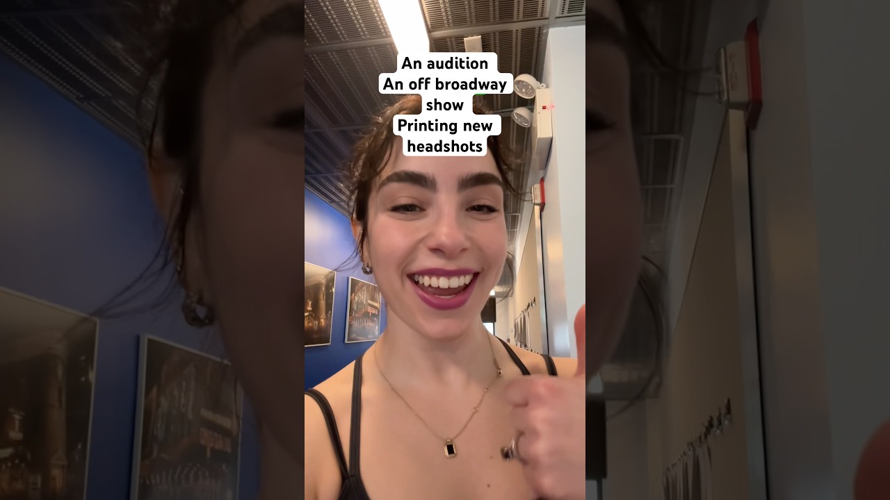 An audition & an Off Broadway Show & printing new headshots #professionaldancer #musicaltheatre #nyc