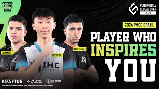 2024 PMGO Brazil One Question Series EP.04 - “One Player Who Inspires You｜PUBG MOBILE ESPORTS
