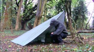 Fire and shelter in the rain tag