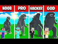 NOOB vs PRO vs HACKER vs GOD: STATUE GODZILLA HOUSE BUILD BATTLE in Minecraft - Animation!
