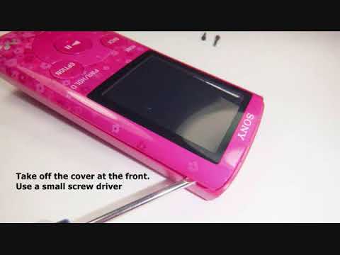 How to take apart a SONY Walkman NWZ-E383 NWZ-E384 NWZ-E385 and change battery