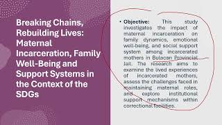 Criminological Research, UN SDG's and Choosing research Topic