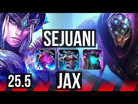SEJUANI vs JAX (TOP) | 7 solo kills, Legendary | EUW Diamond | 25.5