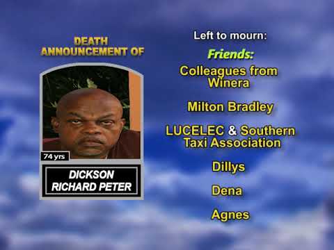 Dickson Richard  ~ Long Obituary