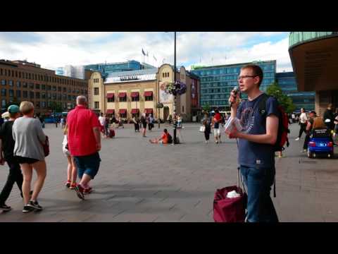 Katukokous - Jumalan armoa vielä tarjolla - katuevankeliointi , Helsinki