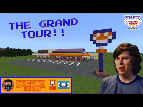 A Full Tour of My Palace Arcade and Family Video from Stranger Things in Minecraft!