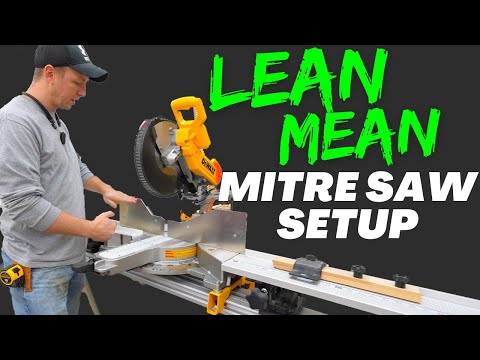 My New Lean & Mean Miter Saw Setup | The Best Fence Wing System