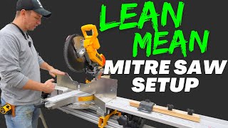 My New Lean & Mean Miter Saw Setup | The Best Fence Wing System