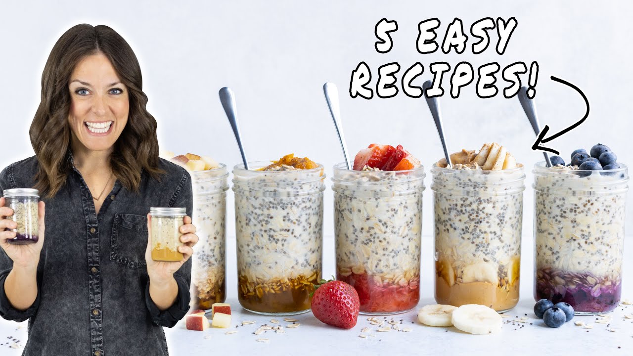 Overnight Oats: Basic Formula + 5 Easy Recipes!