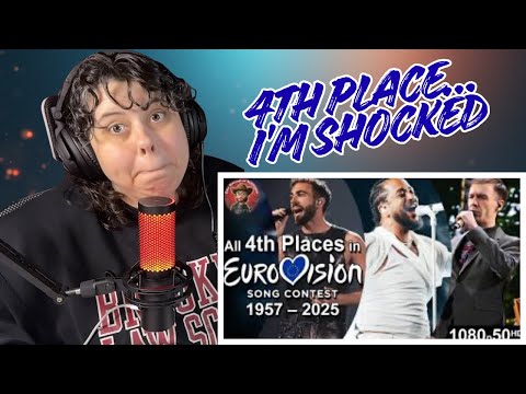 AMERICAN FIRST TIME Reaction to All 4th Places in Eurovision Song Contest (1957-2025)