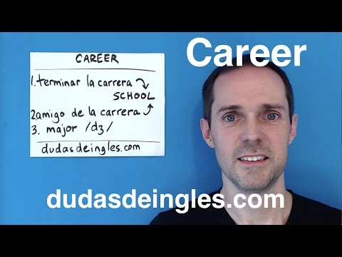 How do you say CARRERA in English?