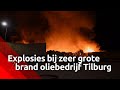 In Tilburg woedt op dit moment een grote brand bij Vollenhoven Olie