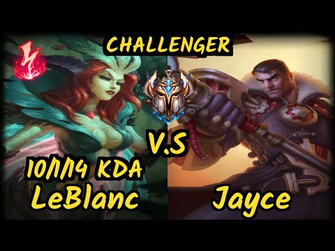Ablazeolive (LEBLANC) vs JAYCE - 10/1/14 KDA MID CHALLENGER GAMEPLAY - NA
