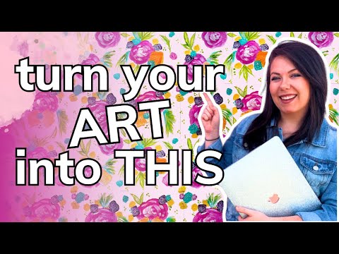 DIY Wallpaper: Turn Your Art Into Custom Wallpaper Using Spoonflower