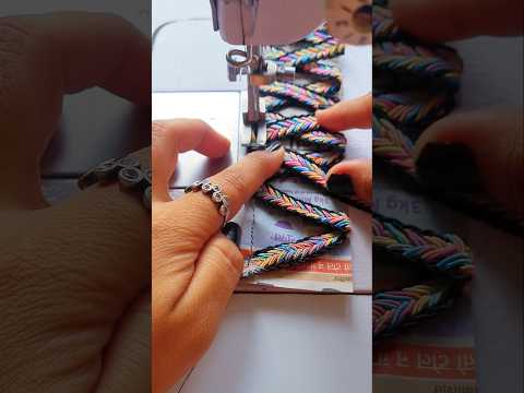 Sewing Tips And Tricks For Making A Sleeves Design Using New 7 Coloured Lace | Asmr #Shorts #Asmr