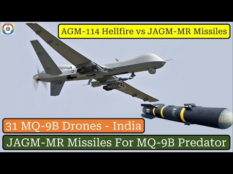 JAGM-MR Missiles For 31 MQ-9B Predator | AGM-114 Hellfire vs JAGM-MR
