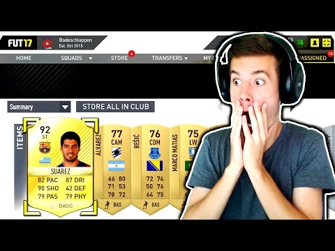 92ER SUAREZ IM PACK!! BESTES PACK BISHER!? | FIFA 17 WEB APP PACK OPENING Video