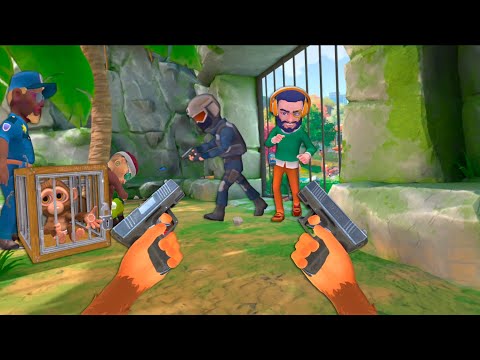 A MONKEY HITTING PEOPLE AT THE ZOO - I AM A MONKEY