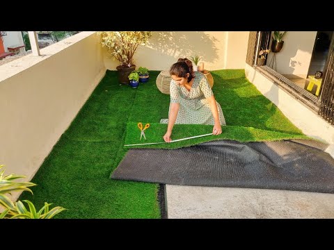 , title : 'I tried setting up Artificial Grass for the first time | first thoughts|  Pros & Cons'