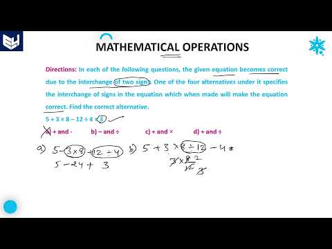 Mathematical operations reasoning tricks | Part 9 | Bharath Kumar