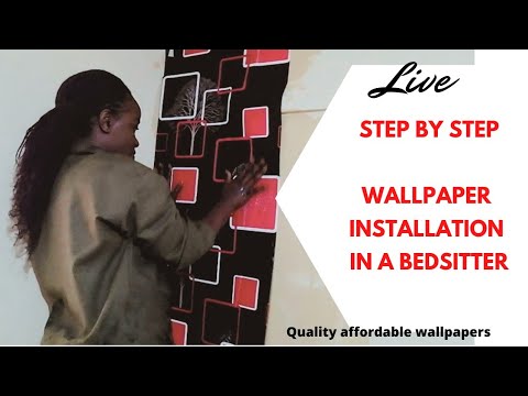 WALLPAPER INSTALLATION / HOW TO INSTALL A WALLPAPER / WHERE TO BUY WALLPAPER KENYA / FRIDAH NGUKU