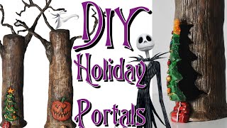 DIY Holiday Portal Trees from Tim Burton&#39;s The Nightmare Before Christmas