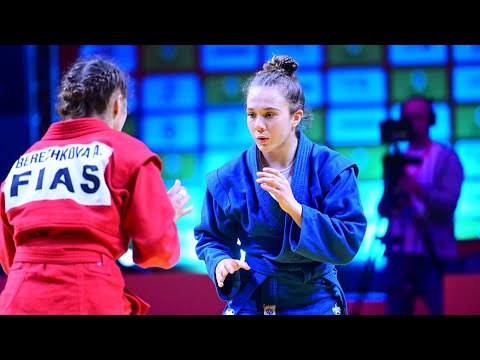 BEREZHKOVA Anastasiia vs ALBITOS Carla. Youth female 59 kg. European SAMBO Championships 2023