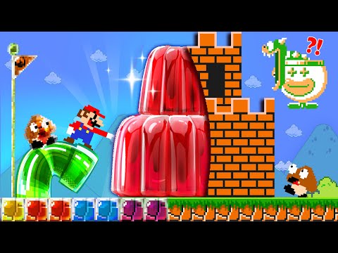 Super Mario Bros. But but Everything Mario Touches Turn to Jelly...? | ADN MARIO GAME