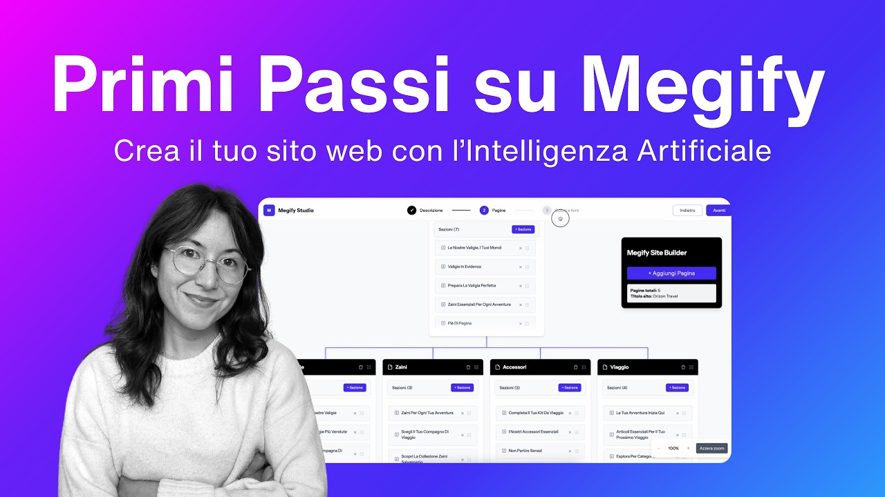 Tutorial: editor AI Megify per personalizzare il sito