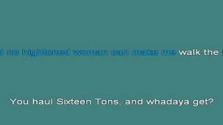 Sixteen Tons   Stevie Wonder [karaoke]