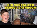 Kid Sneaks Into High School To Write On Bathroom Stalls Original