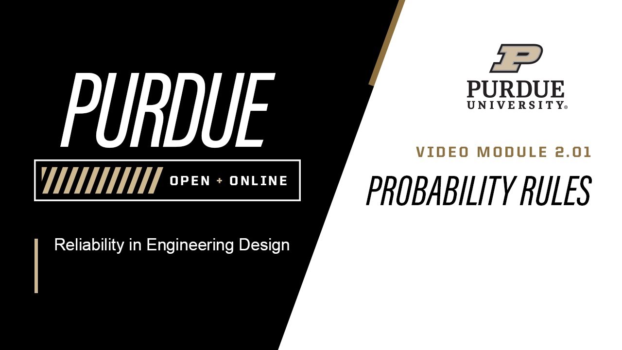 Reliability in Engineering Design | Module 2.1: Probability Rules | Purdue University