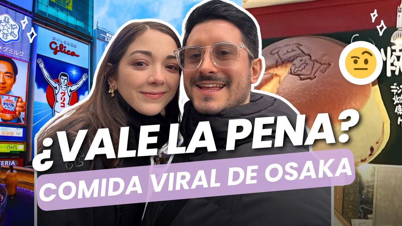 Probé la comida MÁS VIRAL de Osaka… y no todo vale la pena 🇯🇵