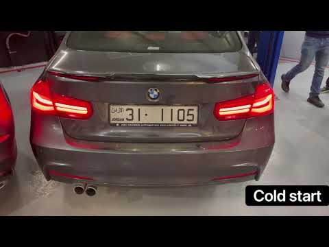 BMW 330e exhaust sound after installing cat less downpipe & Viezu tune!