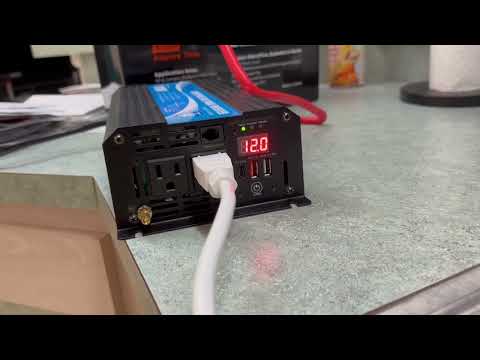 Test results for Giandel 1200 Watt 12V inverter