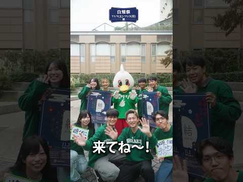 2025.11.1（土）・ 11.2（日）は第73回白雉祭！企画紹介動画 #1 #武蔵大学 #大学生