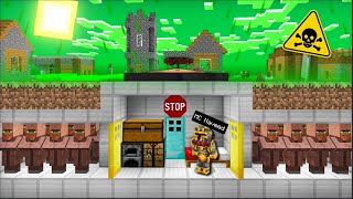 Minecraft APOCALYPSE DISASTERS VILLAGE MOD / SAVE THE VILLAGERS IN A SECURE BUNKER !! Minecraft Mods