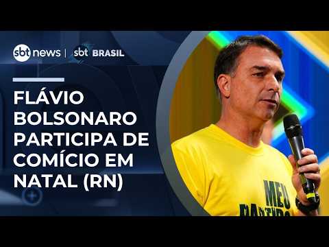 Flávio Bolsonaro participa de comício em Natal (RN) e promete mudanças no Bolsa Família | #SBTBrasil