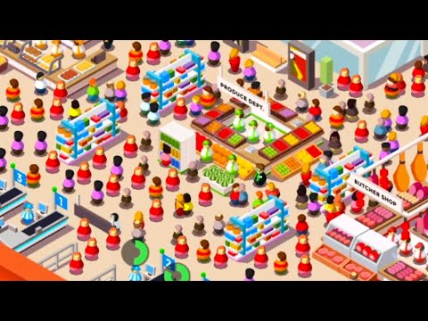 My Store Is HUGE Now! (Idle Supermarket Tycoon) - YouTube