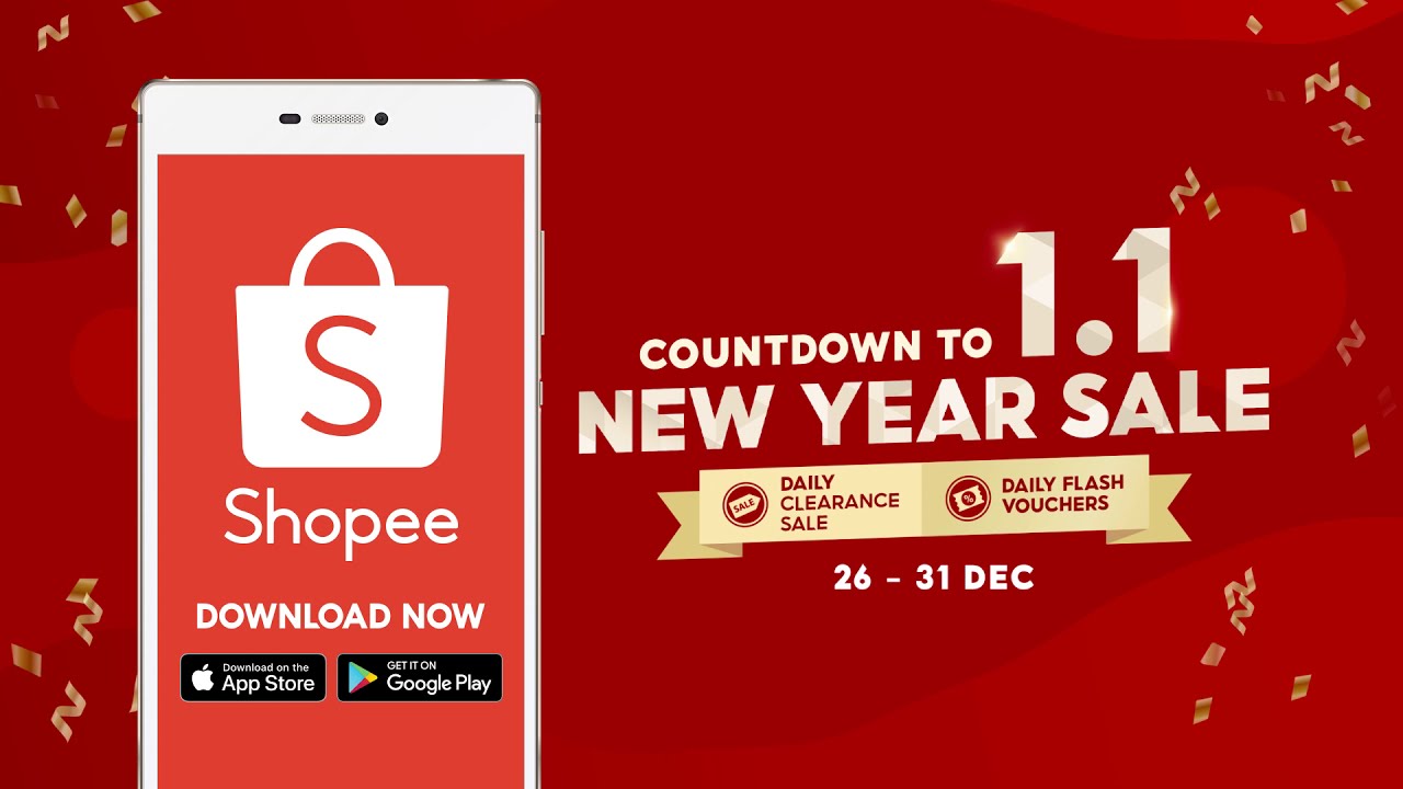 Shopee Year End Clearance Sale (29th - 31st)