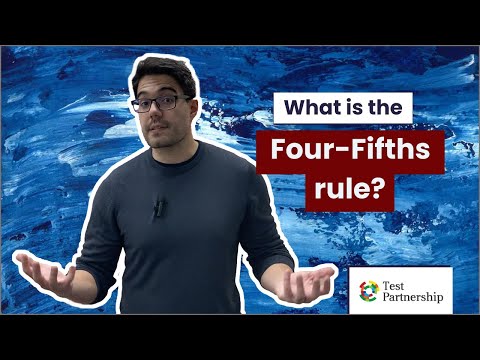 What is the Four-Fifths rule?