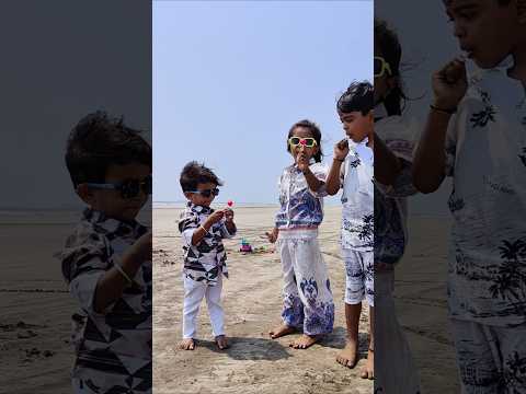 Chilling at the Beach #baby #cute #teluguukvlogs #beautifulfolksong #cutebaby
