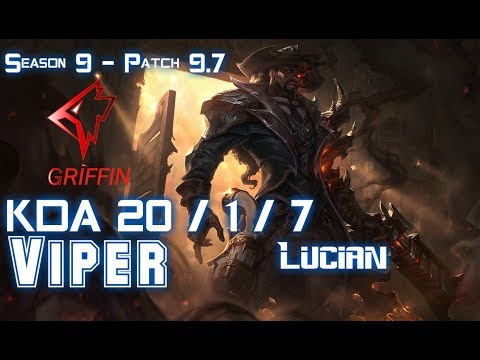 GRF Viper LUCIAN vs KZ Deft YASUO ADC - Patch 9.7 KR Ranked