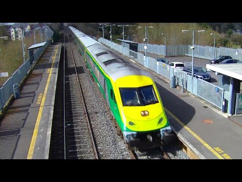 IE Mark 4 Intercity Train + 201 Class Loco - Monasterevin Station
