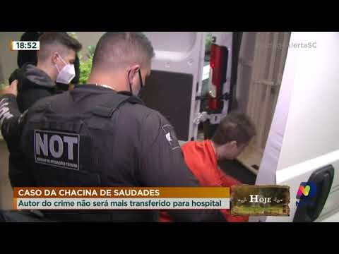 Autor da chacina de Saudades não será mais transferido para hospital