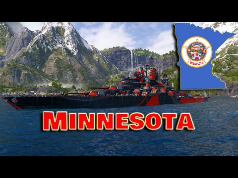 Meet The Minnesota! Tier 8 American Battleship (World of Warships Legends)