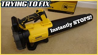 DeWalt 18V Cordless Brushless Leaf Blower Vibrates and Stops - Can I FIX it?